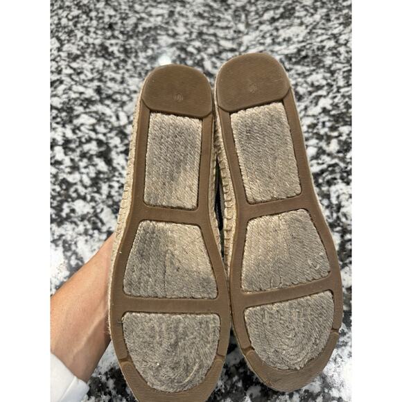 Tory Burch Ines Tan Striped Espadrilles Flats Women’s Size 10 GUC - Picture 6 of 6